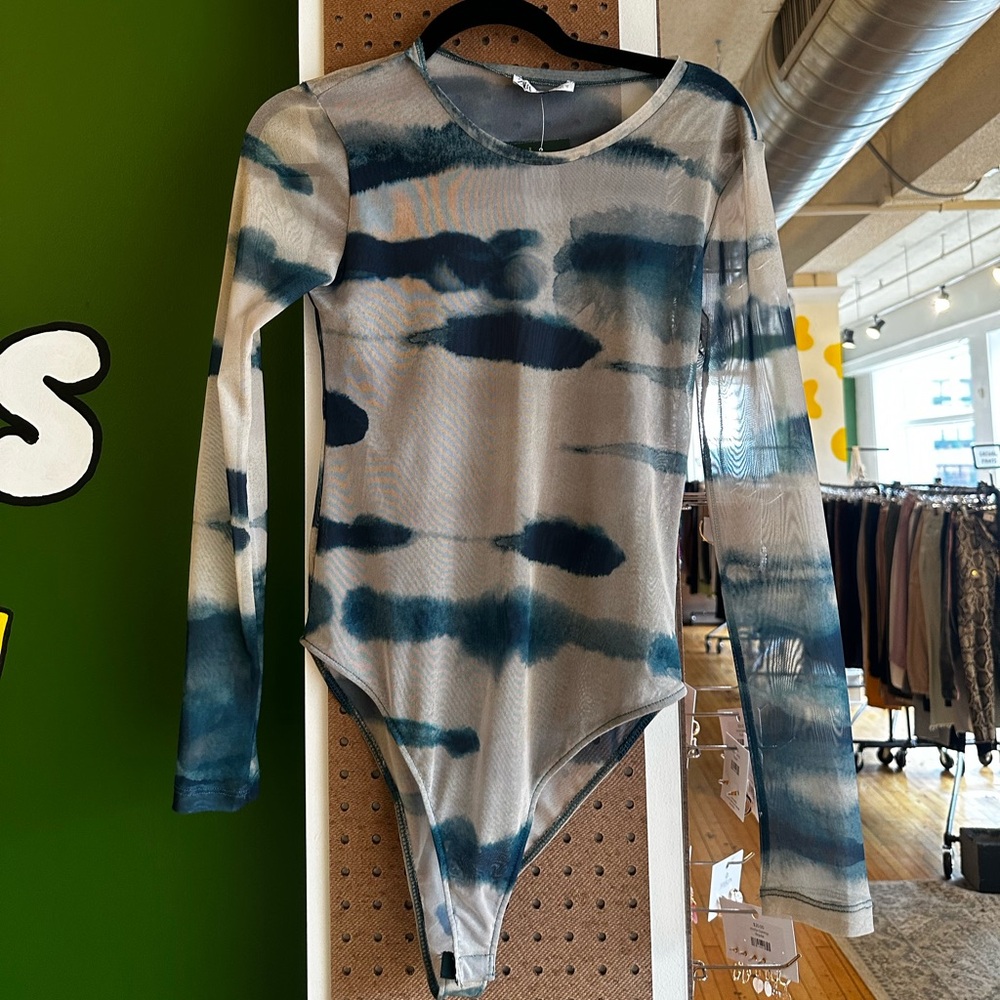 Zara Tie-Dye Long Sleeve Bodysuit